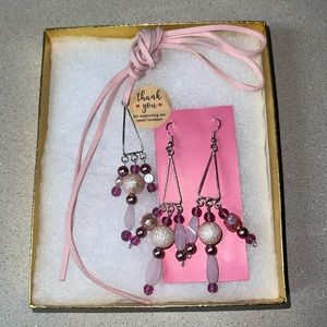 Handmade Necklace And Earrings Set In Gift Box